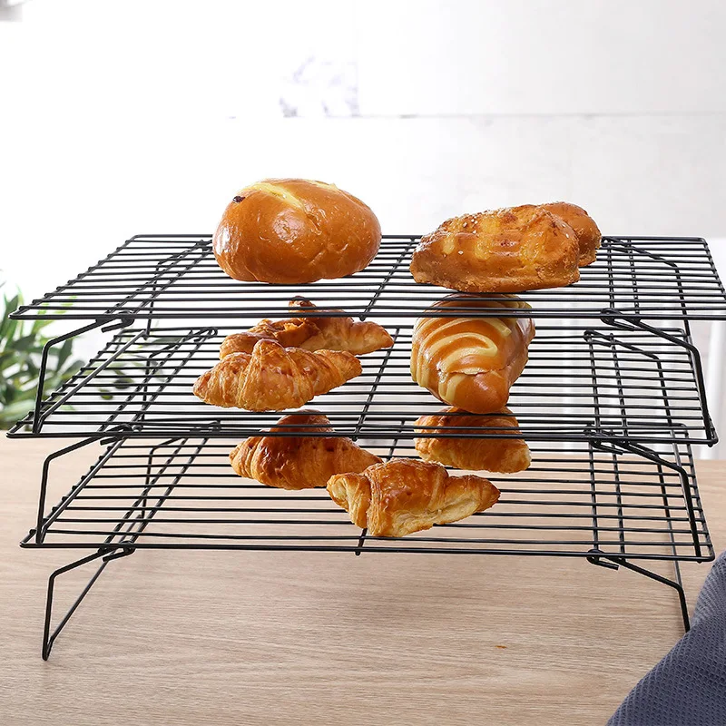 

Multi-Layer Cooling Rack Stainless Steel Baking Non-stick Grid Cake Stand Bread Biscuit Cookie Pastry Tray Kitchen Accessories