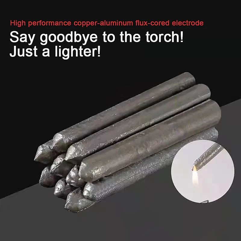 3/4Pcs Low Temperature Easy Melt Aluminum Universal Silver Welding Rod Cored Wire Rod Solder No Need Solder Powder Weld Bar