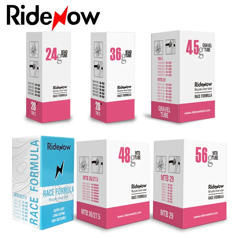 Ultralight RideNow TPU MTB 29 camera d'aria bici 29x1.9 2.1 2.2 2.3 2.4 pollici 56g vasca 45MM parti di biciclette da montagna pneumatico 26 27.5 29er - immagine 2