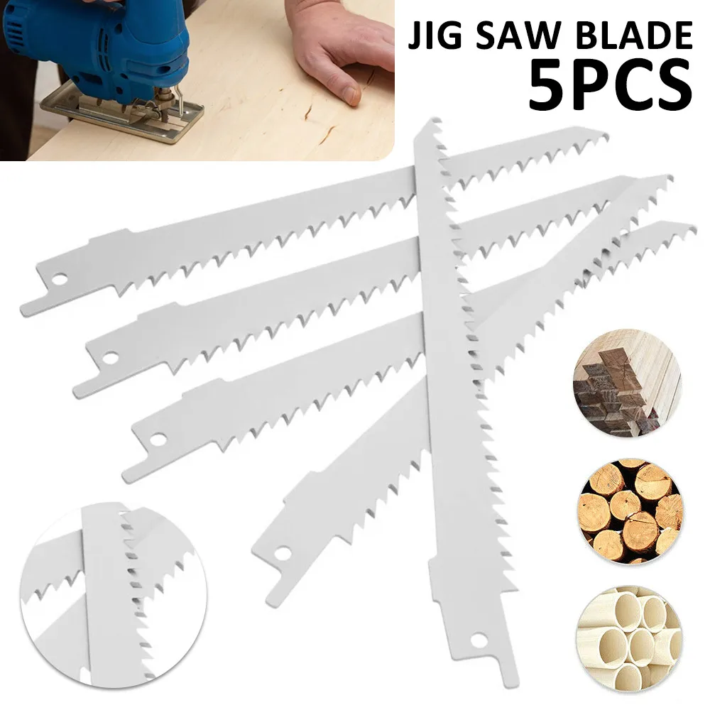 

5 Pcs S644D 150mmHigh Carbon Steel Reciprocating Saw Blades Sabre For Cutting Metal Wood Power Tools Accessories