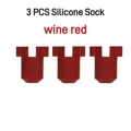 3PCS Red Silicone