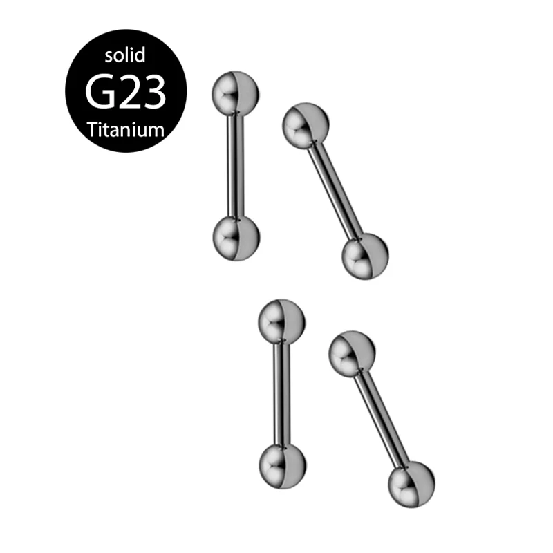 

G23 Titanium Tragus Helix Bar 3mm Ball Stainless Steel Barbell Daith Oreja Ring Stud Earing Cartilage Ear Piercing Body Jewelry