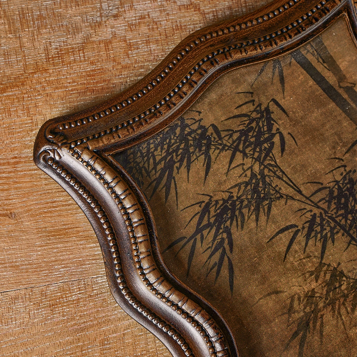 1PC, curved resin decorative photo frame, porch decorative photo frame, suitable for bedroom study desk photo decoration