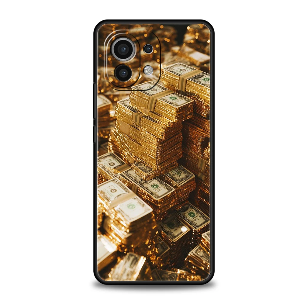Gold Money Pattern Soft Phone Case Cover