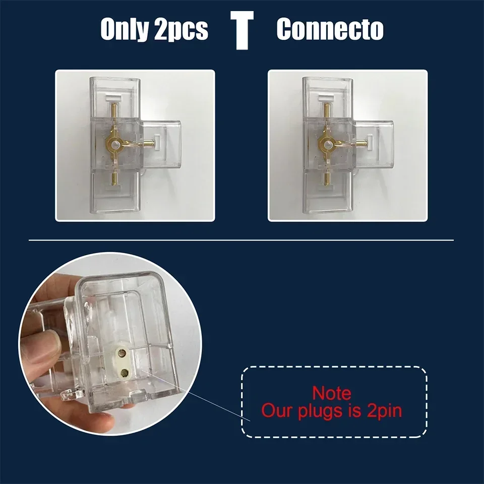 Only 2pcs T Connecto