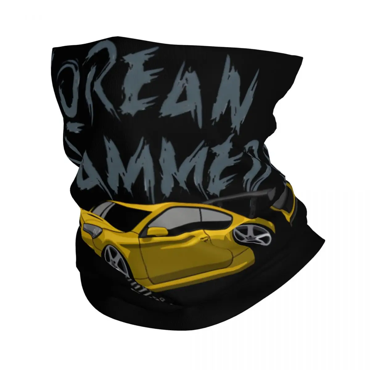 

Корейская захлопывающаяся (желтая) бандана для мотокросса, накидка на шею с принтом, шарф для гонок, для бега, унисекс, для взрослых, дышащий