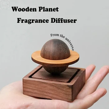 Elegant Wood Scent Diffuser Jupiter Shape for Home Decor