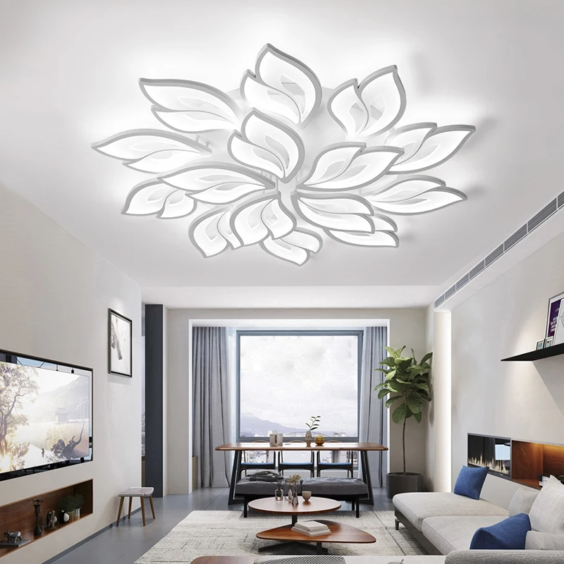 Modern LED Ceiling Chandeliers Light for Living Dining Room Bedroom Ceiling Lamps With Remote Control Dimmable Lights Fixtures