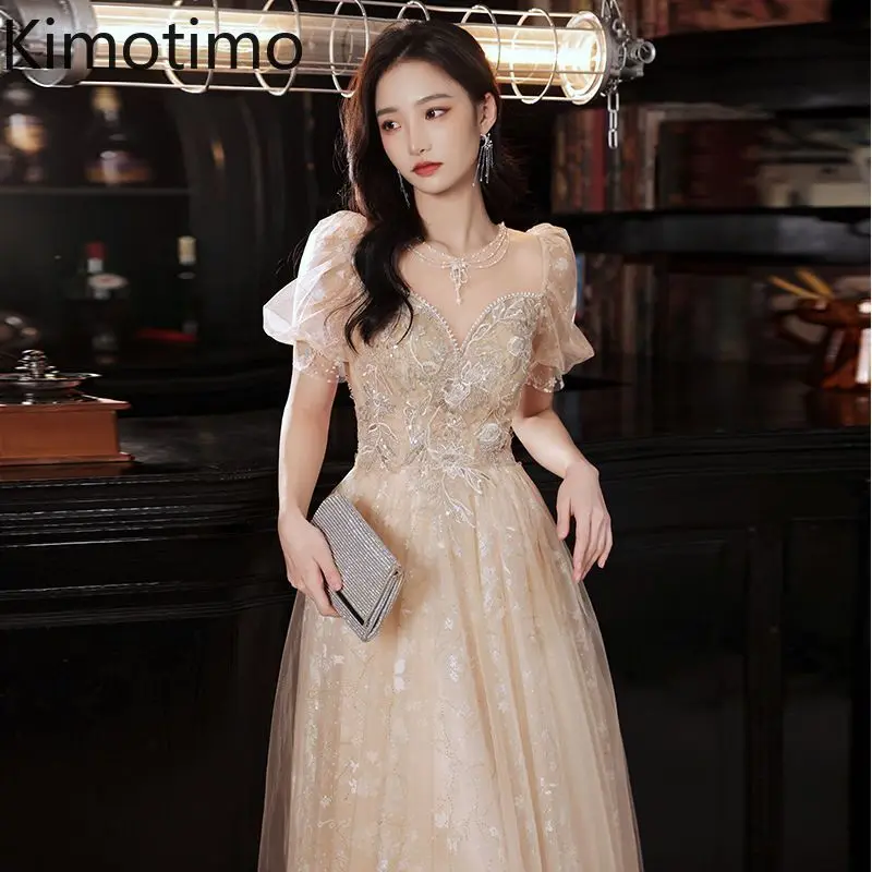 

Topenomi Fairy Tulle Prom Dresses Women 2024 New Elegant Appliques Short Sleeve Waist Evening Party Gown Quinceanera Vestidos