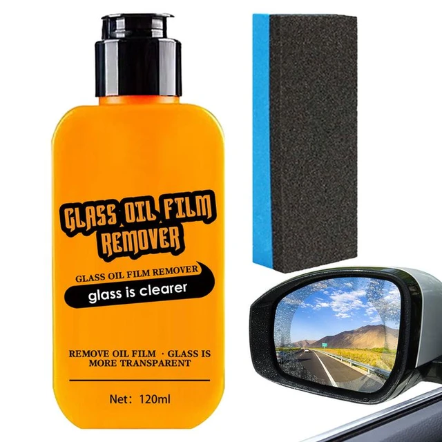 Oil Film Remover For Car Window 120ml Water Spot Remover For Glass Oil Film  Removal Car Windshield Cleaner For Home And Auto - AliExpress