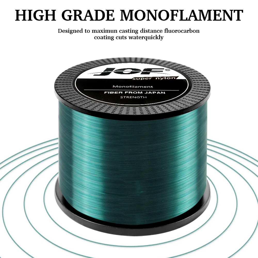 500M Super Strong Fishing Line Japan Durable Monofilament Nylon Fishing Line Sea/Freshwater Main Line Leader Fishing Wire 28.6LB 5