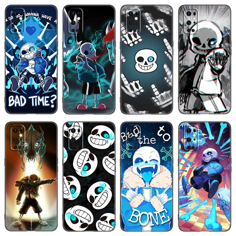 Undertale Sans Doggo Custodia Per Telefono Per Oneplus 7 7T 8 9 10 Pro 8T 9Rt 10T 10R Ace Nord 2T Ce2 Lite N10 N100 N20 N200 5G Cover Nera