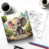 Coloring Book Featuring Plants Flowers and Cute Animals educational Graffiti Book for Adults and Teens 2