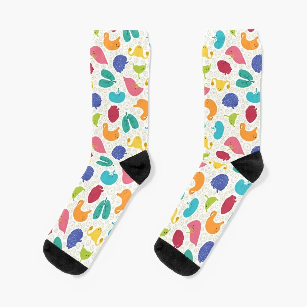 

Cute organs - rainbow colors Socks Soccer Novelties summer compression Socks Ladies Men's
