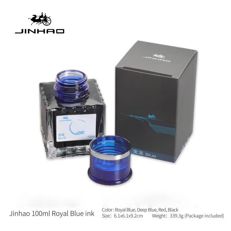 JINHAO 100ml Fountain Pen Ink Non-carbon Cartridge Refill Glass Bottled Fountain Pen Ink Stationery Office School Supplies - 5