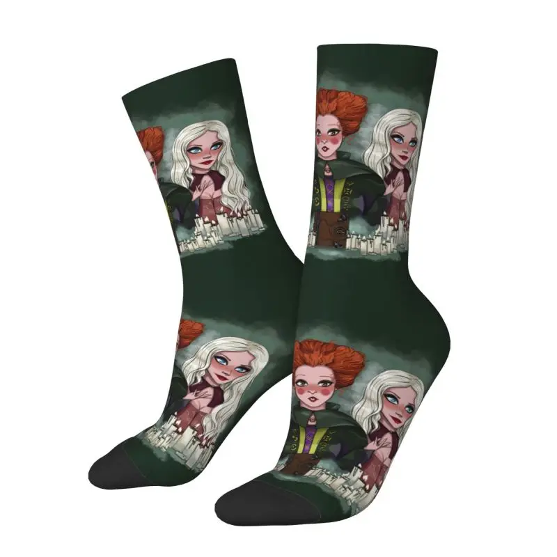 Pocus Hocus Sanderson Sisters Dress Socks For Men Women Warm Funny Novità Horror Movie Crew Socks