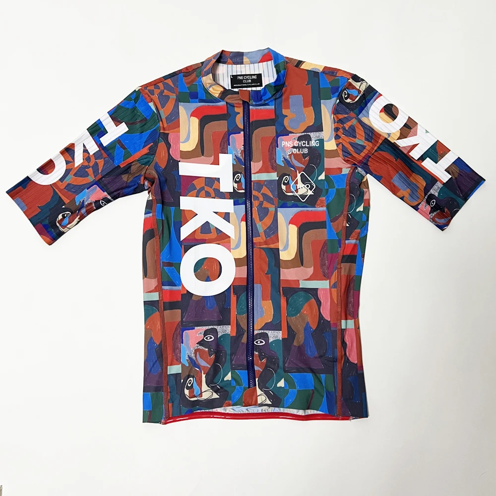 Men Cycling Jersey Pro Team TKO High Quality Short Sleeve PNS Cycling Jersey Maillot Ciclismo Hombre MTB Road Bike Shirts Tops 2