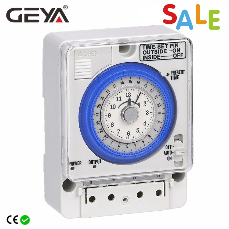 

Механический таймер GEYA TB388 без отключения питания, 24 часа, с батареей 100-240 в, 15 А, схема времени