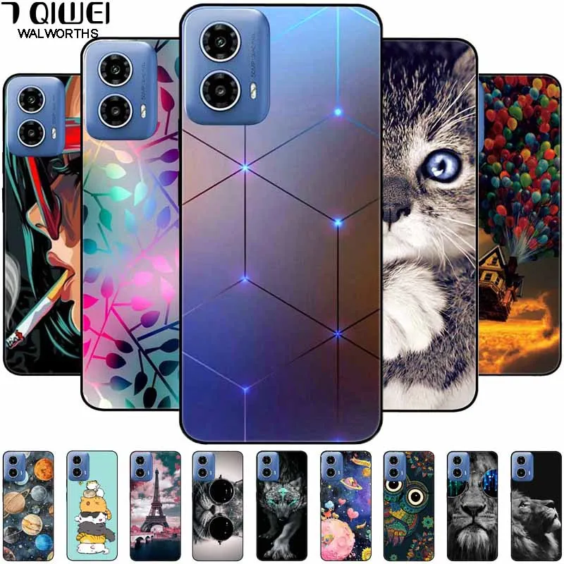Soft Silicone Fashion Animals TPU Bumper Luxury Phone Case with Painted Design