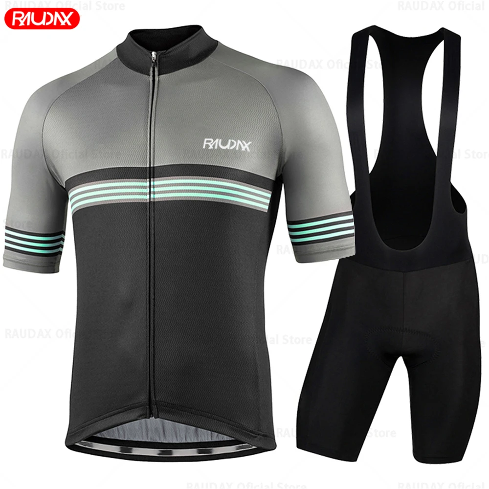 Cycling Jersey Set Men Summer Quick Dry Breathable Bicycle Uniform