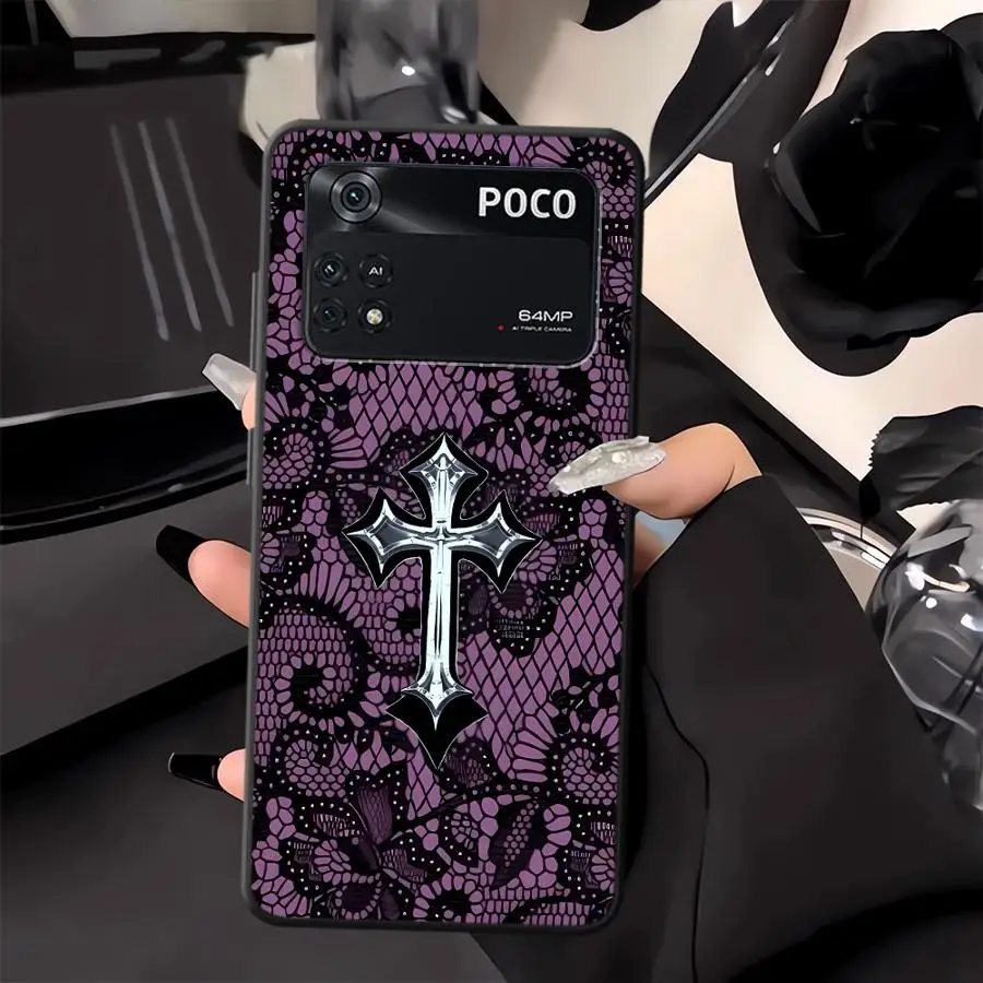 Elegant Lace Flowers Phone Cover Case – Premium Protection and Style