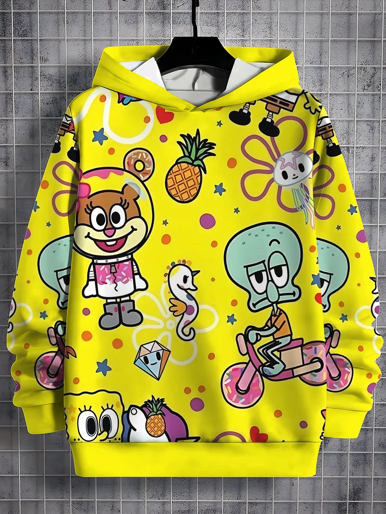 3D Print Funny Cartoon Spongebobs All Seasons Children Casual Sweatshirt Cool Pullover Tops Unisex Clothes Boy Girl Hoodies 2