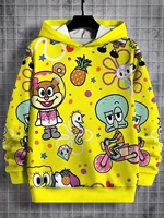 3D Print Funny Cartoon Spongebobs All Seasons Children Casual Sweatshirt Cool Pullover Tops Unisex Clothes Boy Girl Hoodies 2