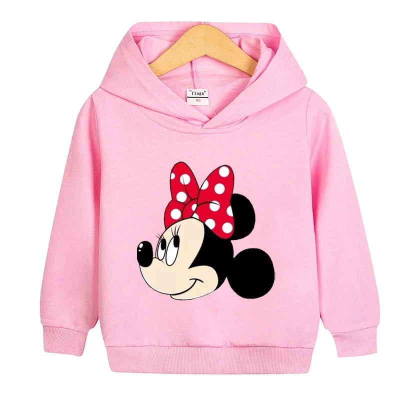 thumbnail image 1 of Sudaderas para bebés, sudaderas con capucha de dibujos animados para niños, primavera, niños y niñas, jerseys de Minnie y Mickey, jerseys casuales de Disney con capucha, ropa para niños, 1 of 5