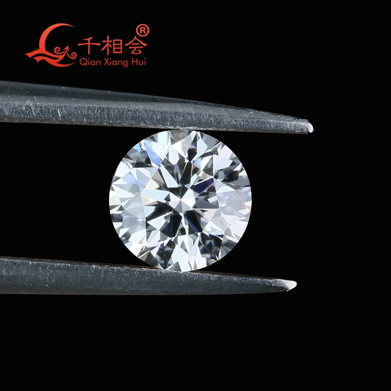 0.1-0.5ct  3mm-5mm D VS1 or FG VS-SI white  clarity round shape HPHT lab created artificial diamond loose stone jewelry making