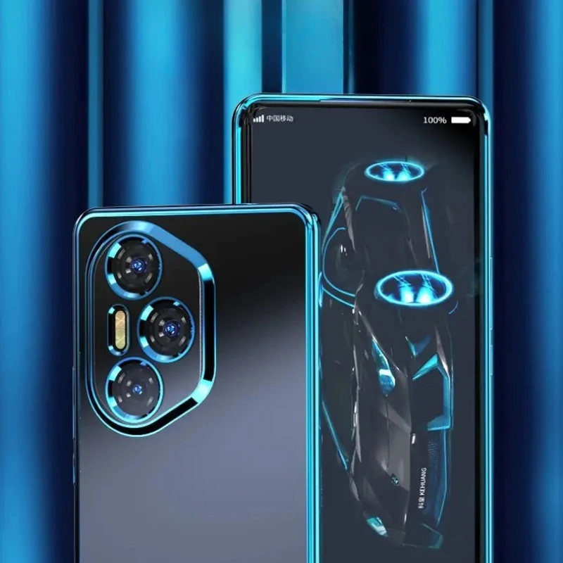 Sleek Electroplating Transparent Shockproof Silicone Phone Case