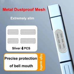 Dustproof Metal Mesh Stickers for Phone Earpiece Speaker Protection (Silver)