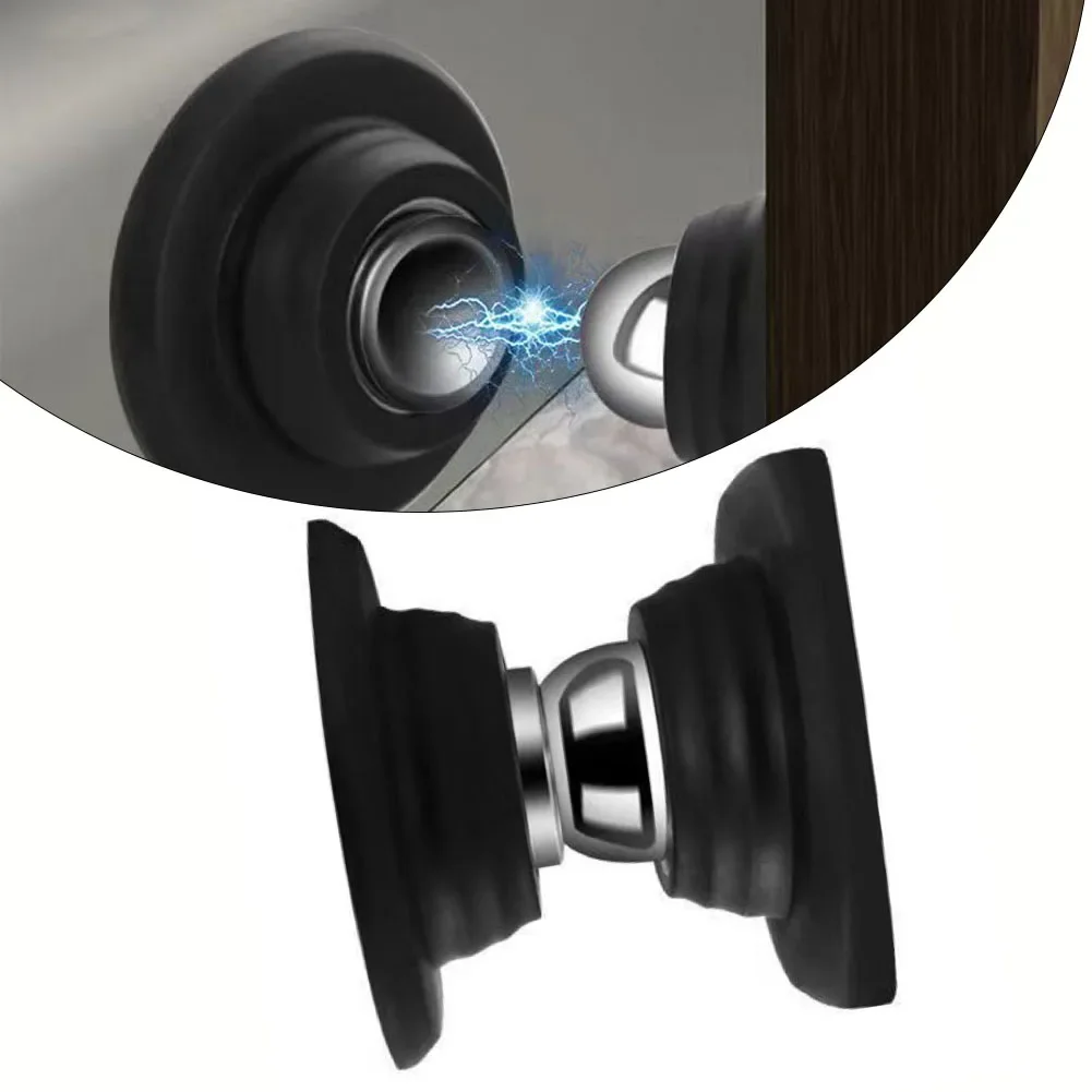 1pcs Silicone Magnetic Door Stop-punch Door Stopper Anti Collision Windproof Doorstop Household Hardware Accessories