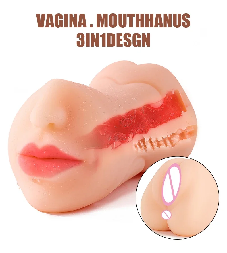 Vagina Anal Oral Male Masturbator Pussy 18 Real Sex Doll Cock Sucking Sex Toys for Men Sexy Vagina Throat Doll Masturbation Man S29bf1feda8d04674a362d4ab84ef6be5K