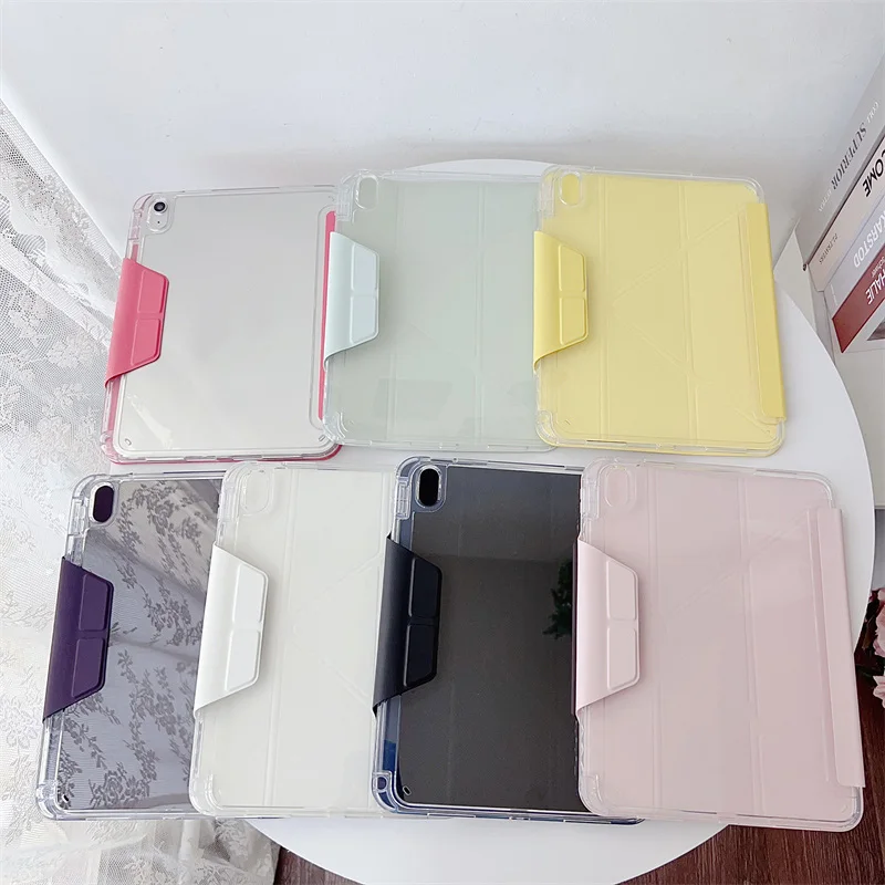 Sleek Acrylic Tablet Cover with Auto Sleep/Wake Feature