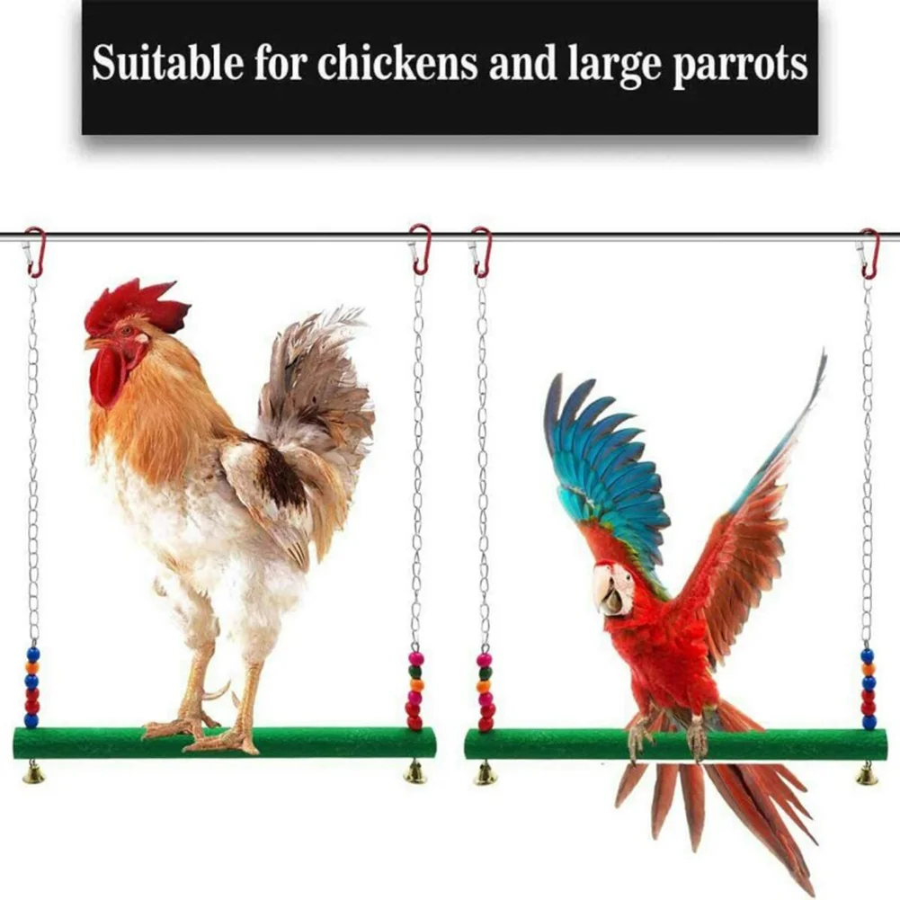 Birdcage Stand Creative Parrots Toys Chicken Swing Pet Toy Swing Stand Budgie Parakeet Cage Bridge Ladder Bird Accessories