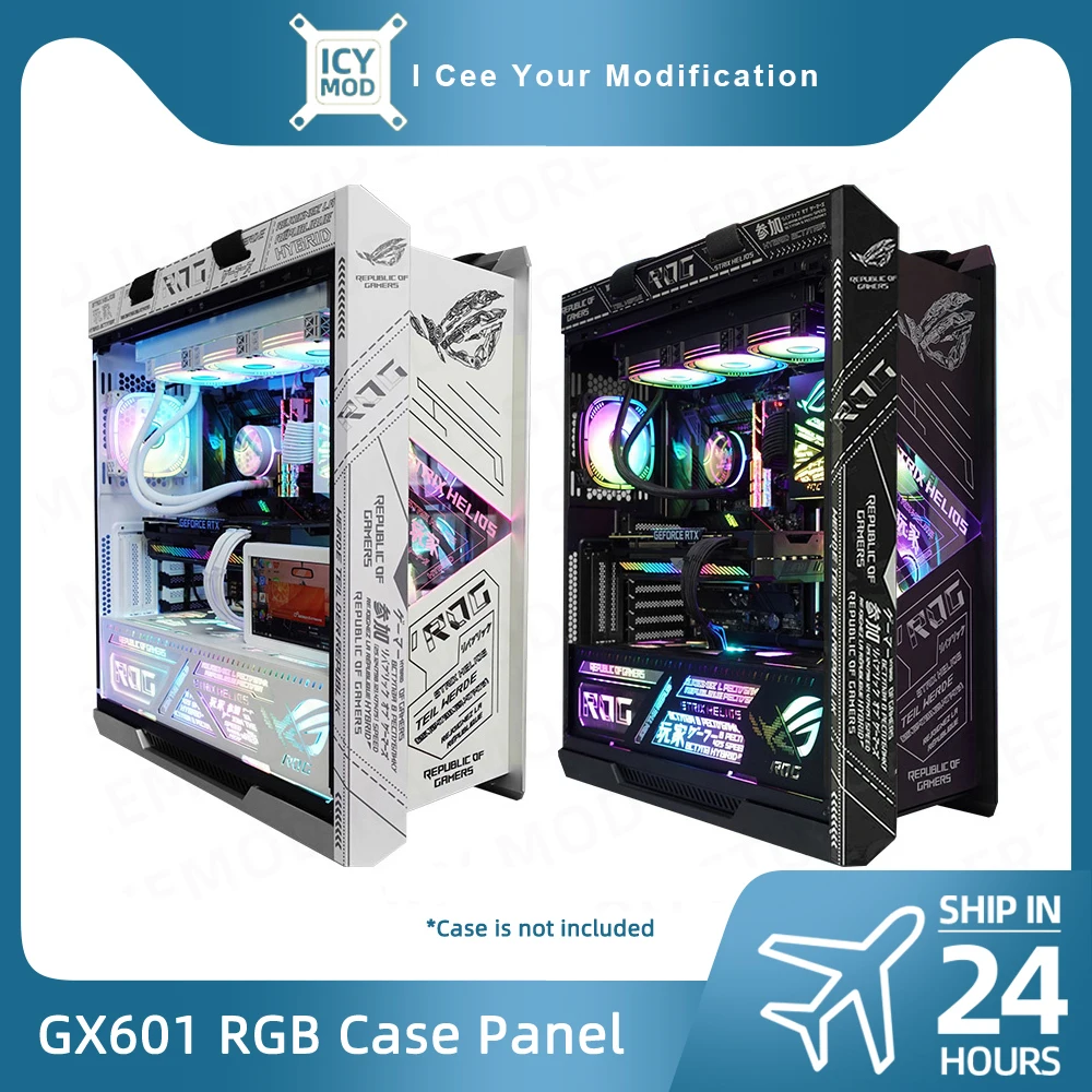 Kit Painel de Luz para Asus Rog Helios pc Case Gx601 Capa Argb Mod Combo Faça Você Mesmo Srtix Decoração Gabinete Reequipamento Gabinete Gamer Peças