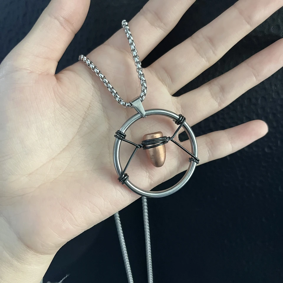 新品未開封　世界2077個限定　サイバーパンク2077 Vの弾丸ネックレス ゲームパンク V ヴィンセントヴァレリーコスプレネックレスユニ