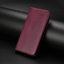 Anti - Theft Leather Wallet Case with Magnetic Flip Cover - Luxury Book Design for Fairphone 6 (Wine Red)