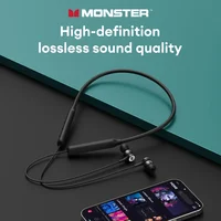 New Monster SG08 Wireless Bluetooth 5.4 Neckband Earphones Ultra-Long Battery Life Gaming Earbuds HD Call Sport Headset With Mic - Image 3