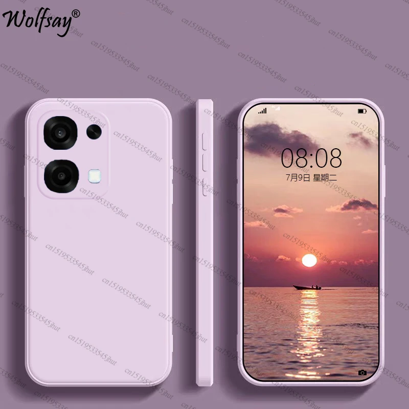 Shockproof Soft Liquid Silicone Back Case - Original Design, Premium Protection Cover in 6.57 Inch Size
