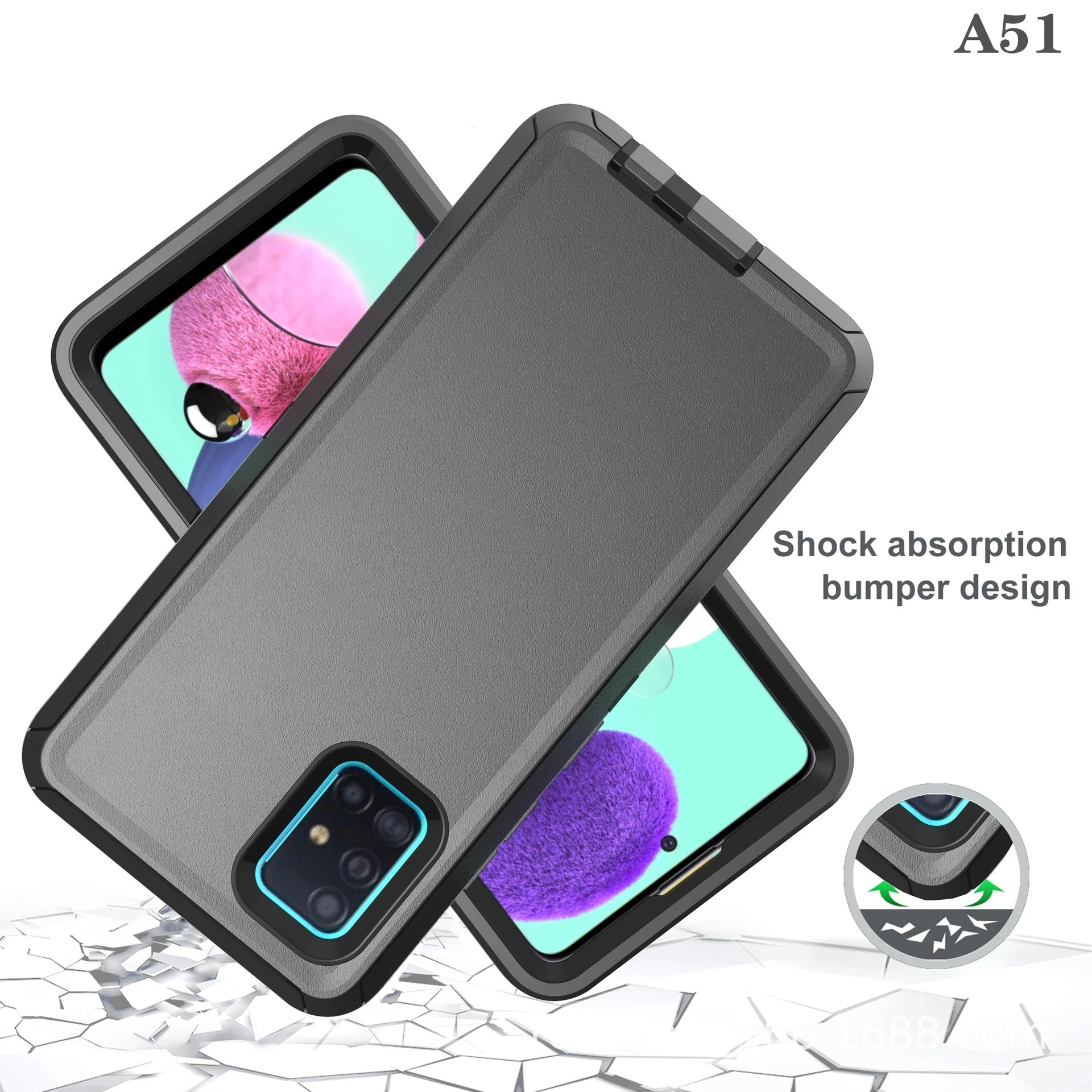 Heavy Duty 3-in-1 Armor Shockproof Dust-Proof Phone Case Cover