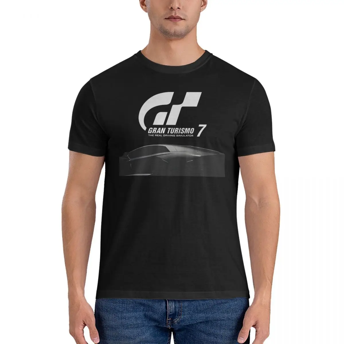 Crazy Gran Turismo 7 _ 1 T-Shirt Da Uomo Girocollo In Cotone T-Shirt Gran Turismo Manica Corta T-Shirt Vestiti Originali