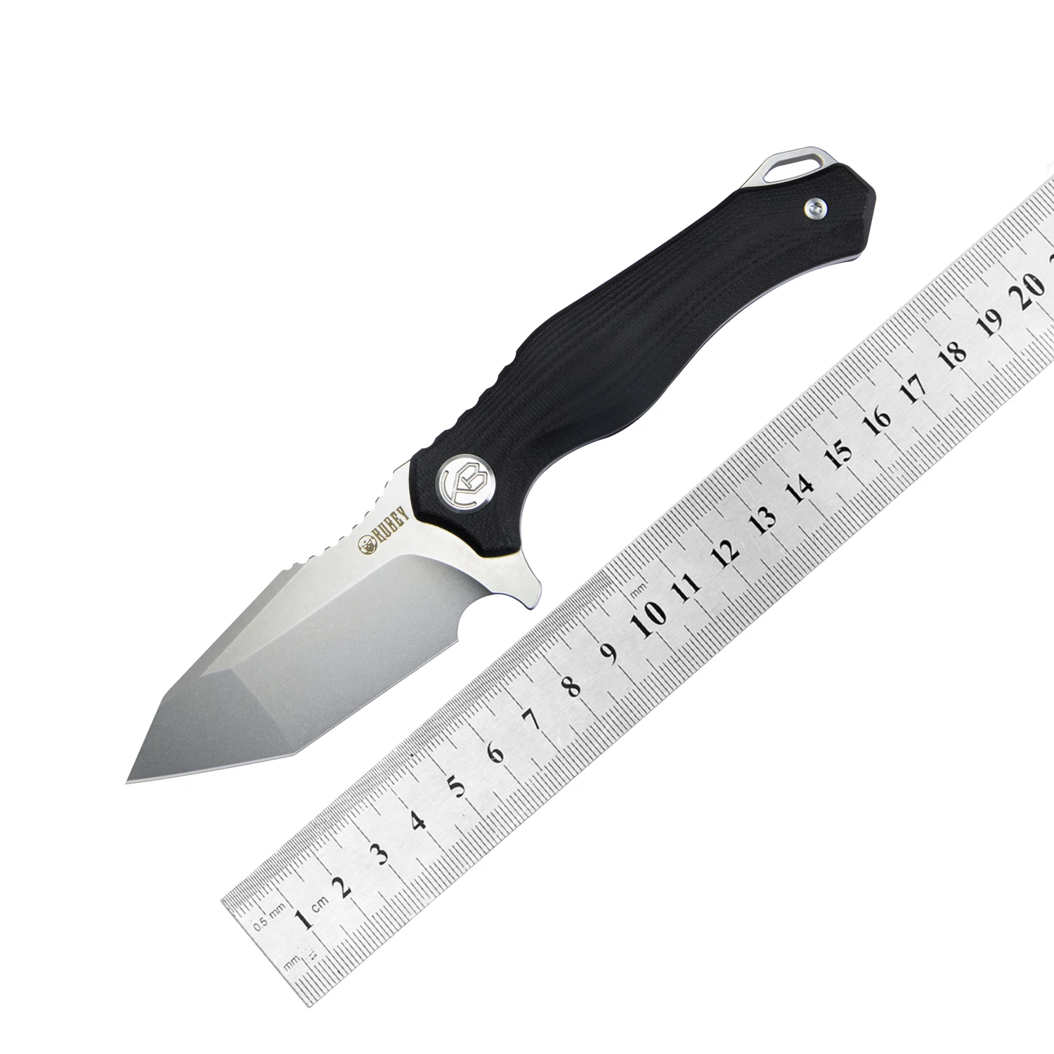

Нож KUBEY Golf KU230 с фиксированным лезвием и рукояткой Kydex AUS-10 Blade и G10 для выживания на природе и повседневной переноски