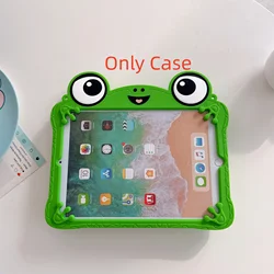 3D Cartoon Frog Soft Silicone Tablet Case with Bracket Feature - Tab A9 8.7in (XZZJ DYQW DK)