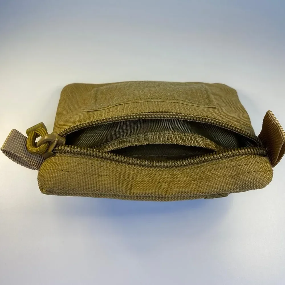 EDC Molle 허리 파우치 야외 캠핑 하이킹 사냥 여행을 위한 방수 휴대용 지퍼 지갑 팩