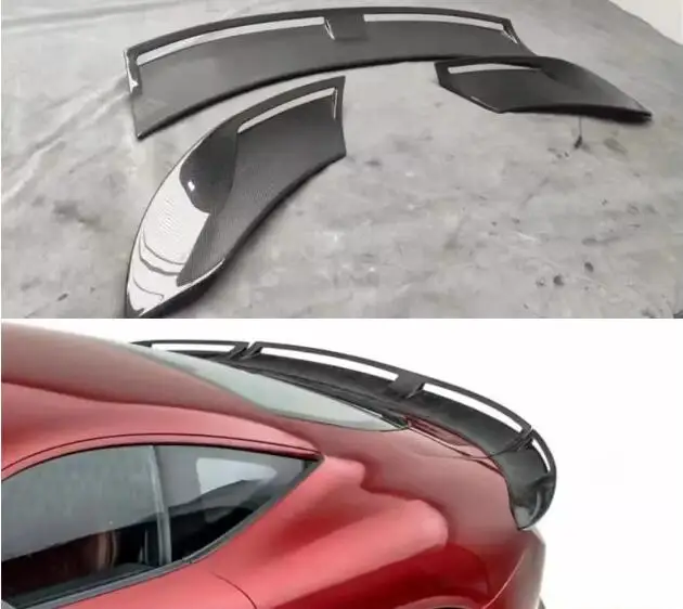 Per Ferrari Roma 2020 2021 2022 2023 2024 Real Dry Carbon Car Rear Trunk Wing Lip Ms Spoiler