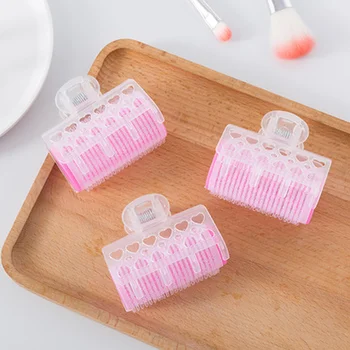 플라스틱 자체 접착 헤어 컬링 헤어 롤러, 뱅 롤 컬러, 헤어 컬링 미용 도구, 소녀 미용 스타일링 도구, 3 개/로트