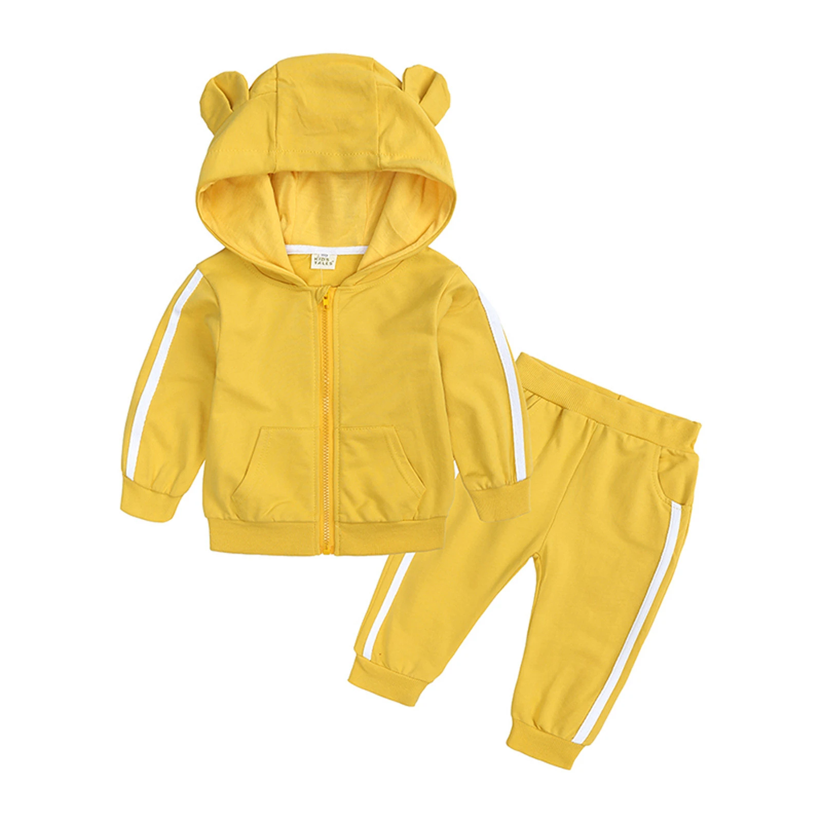 Spring Baby Girls Clothes Hoodies Pants 2Pcs/set 2021 Autumn Newborn Children Outfit Infant Kids Casual Clothing Boys Tracksuits baby's complete set of clothing