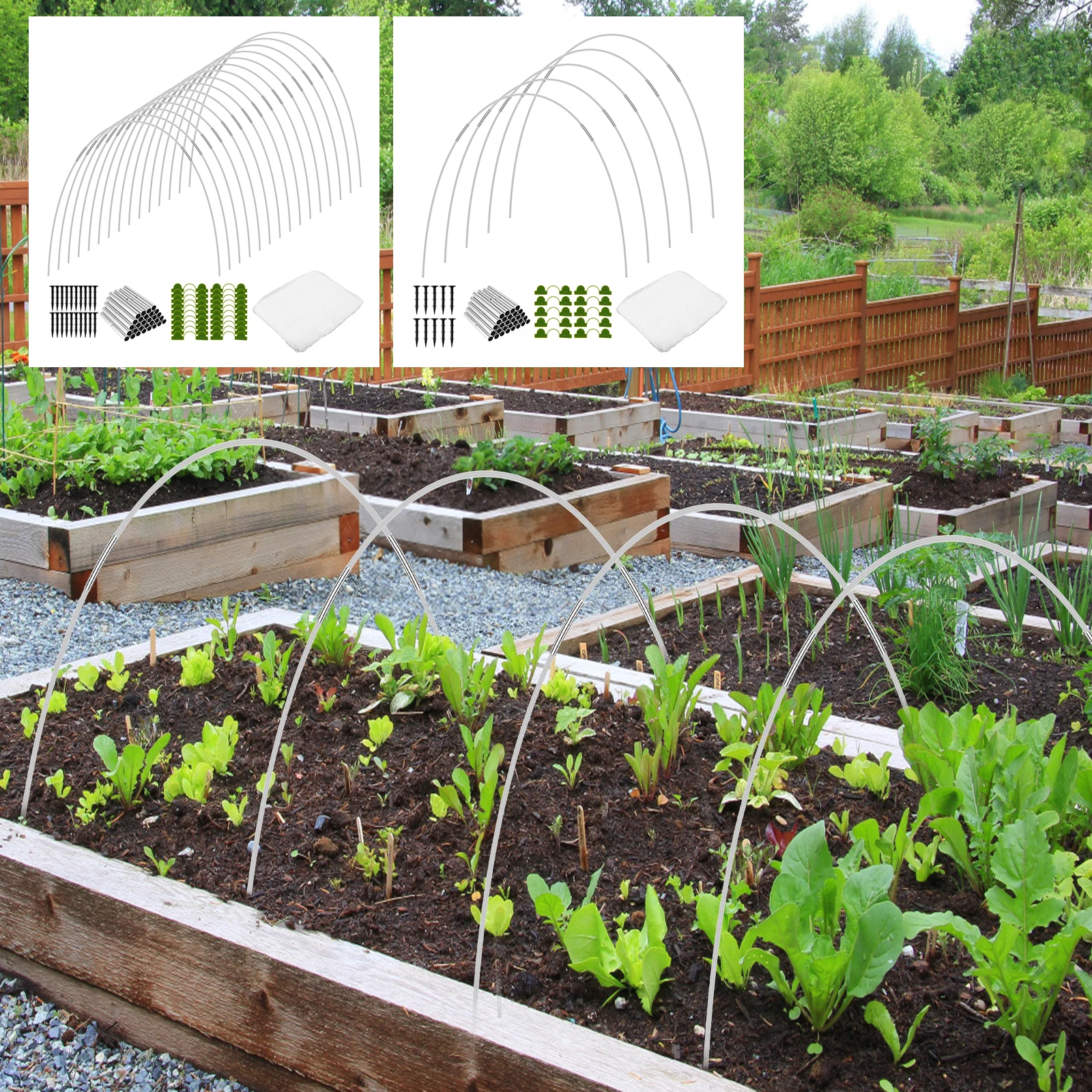 Fiberglass Greenhouse Hoops Set for Garden Grow Tunnel Support