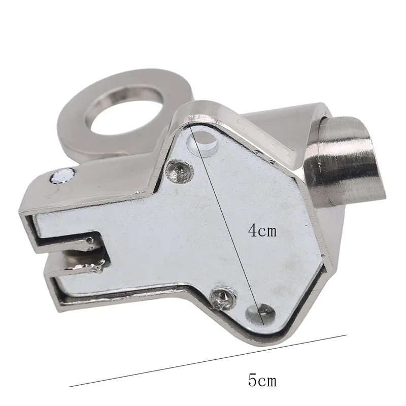 Description Picture 6 of itemScrew Silver Zinc Alloy Door Bolt Latch Lock Window Gate Security Pull Ring Spring Bounce Door Bolt Safty Gate Latch
